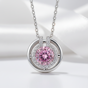 1.0 Ct Round Cut Tourmaline Birthstone Elegant Necklace
