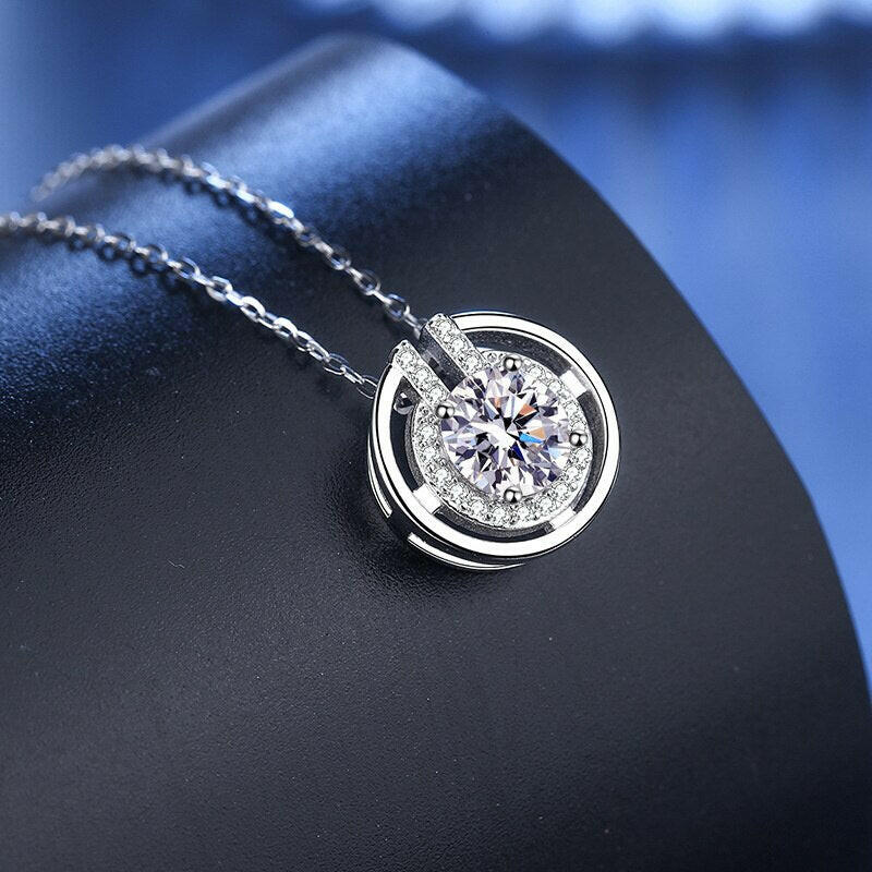 1.0 Ct Round Diamond Elegant Necklace-Evani Naomi Jewelry