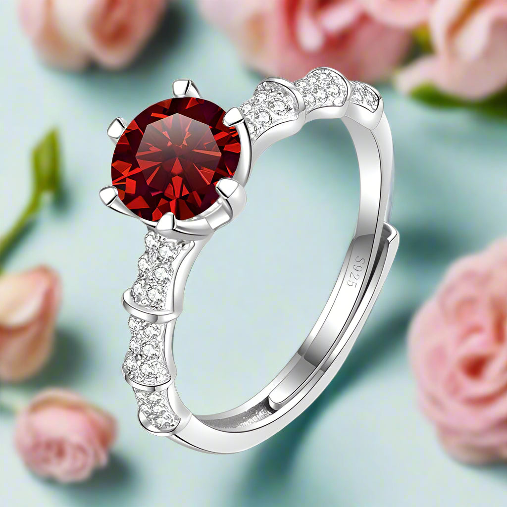1.0 Ct Round Diamond Engagement Ring-Evani Naomi Jewelry
