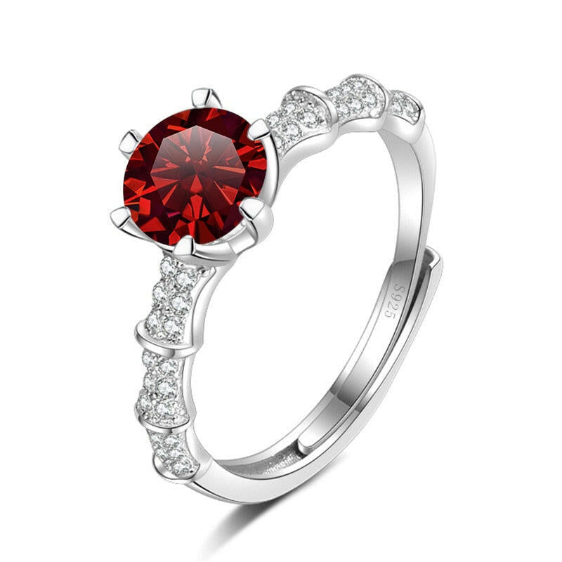 1.0 Ct Round Diamond Engagement Ring-Evani Naomi Jewelry