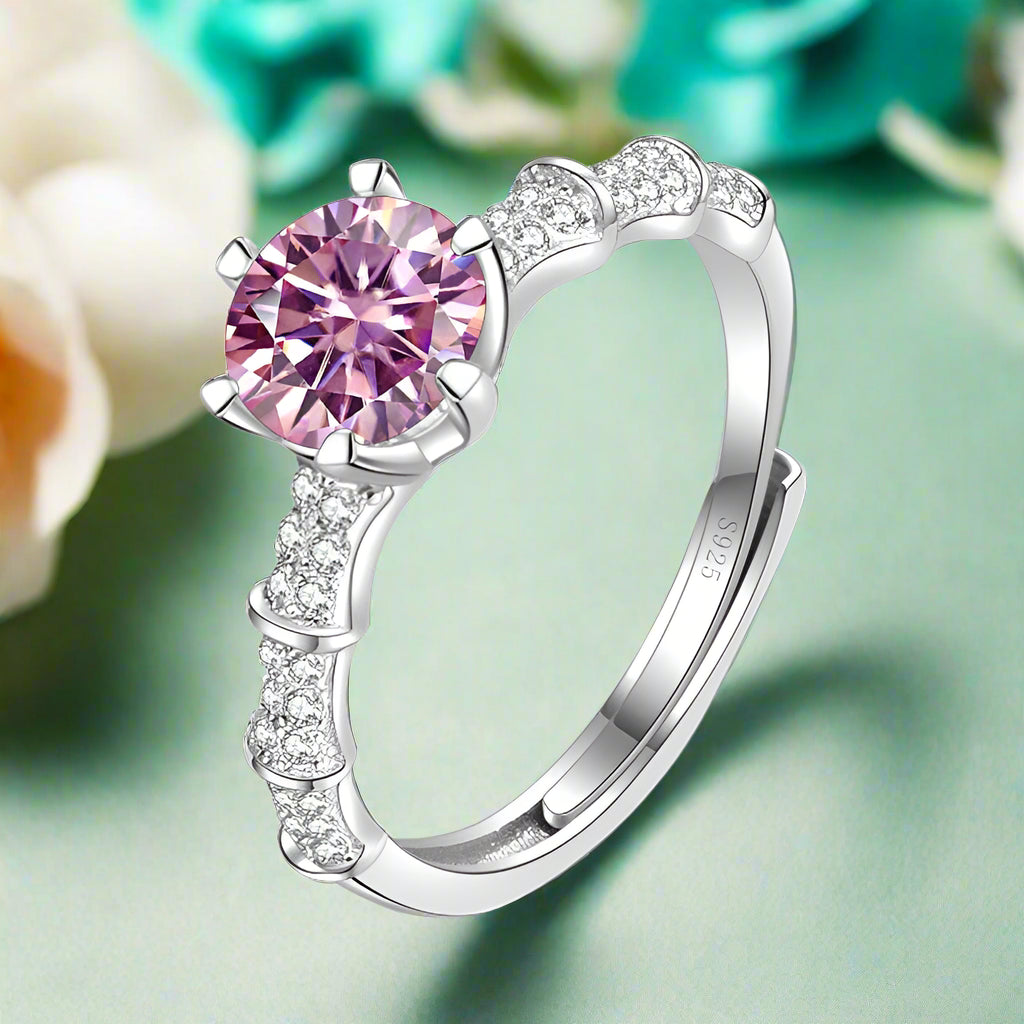 1.0 Ct Round Diamond Engagement Ring-Evani Naomi Jewelry