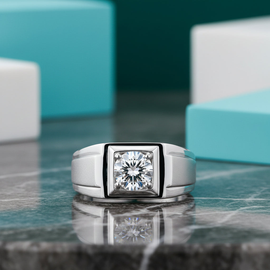 1.0 Ct Round Diamond Engagement Ring-Evani Jewelry