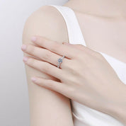 1.0 Ct Round Diamond Engagement Ring-Evani Naomi Jewelry