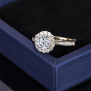 1.0 Ct Round Diamond Engagement Ring-Evani Naomi Jewelry