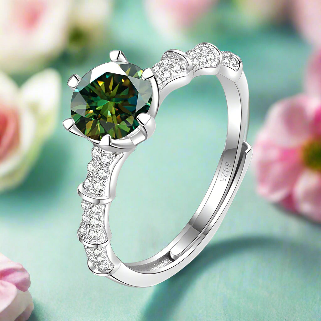 1.0 Ct Round Diamond Engagement Ring-Evani Naomi Jewelry