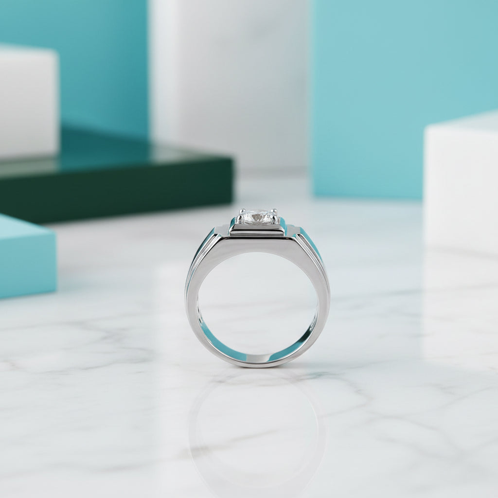 1.0 Ct Round Diamond Engagement Ring-Evani Jewelry