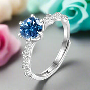 1.0 Ct Round Diamond Engagement Ring-Evani Naomi Jewelry