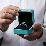 1.0 Ct Sapphire Round Cut Birthstone Engagement Ring