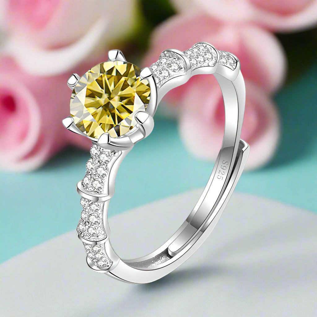 1.0 Ct Round Diamond Engagement Ring-Evani Naomi Jewelry