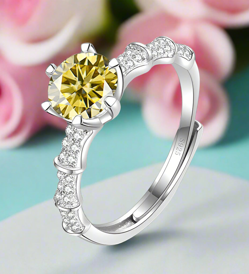 1.0 Ct Round Diamond Engagement Ring-Evani Naomi Jewelry