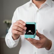 1.0 Ct Round Cut Birthstone Topaz and Citrine Engagement Ring