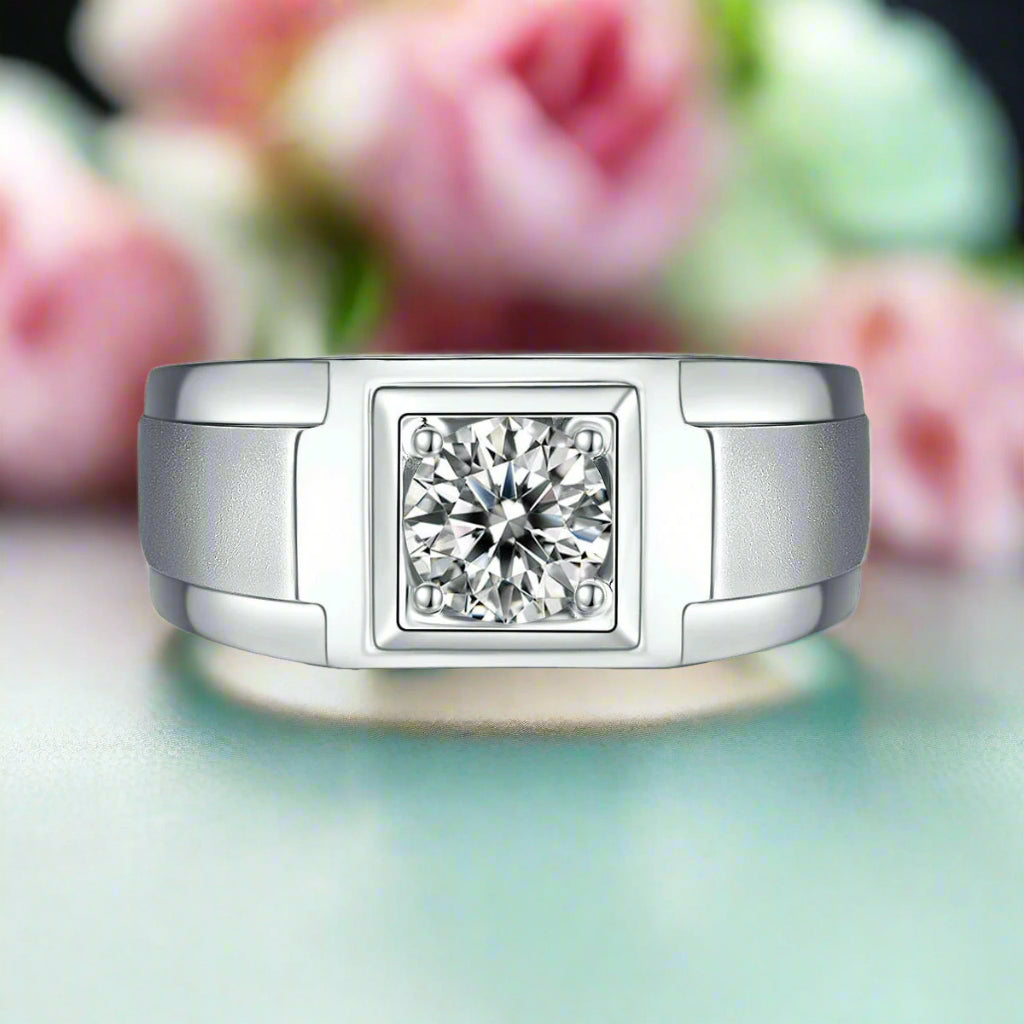 1.0 Ct Round Diamond Engagement Ring-Evani Naomi Jewelry