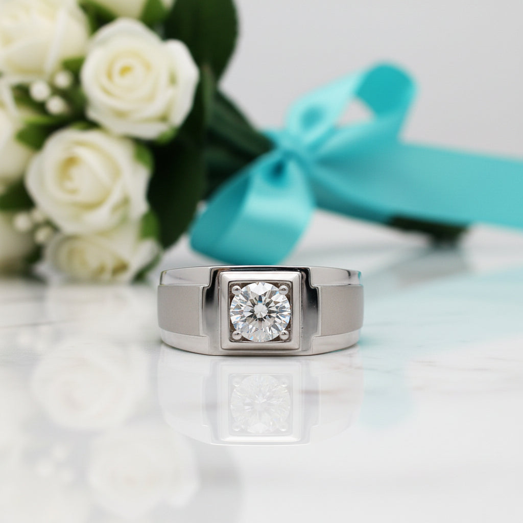 1.0 Ct Round Diamond Option Engagement Ring