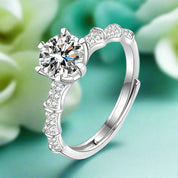 1.0 Ct Round Diamond Engagement Ring-Evani Naomi Jewelry