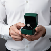 1.0 Ct Round Diamond Option Heart Style Engagement Ring - Evani Naomi Jewelry