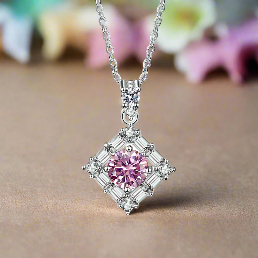 1.0 Ct Round Diamond Necklace-Evani Naomi Jewelry