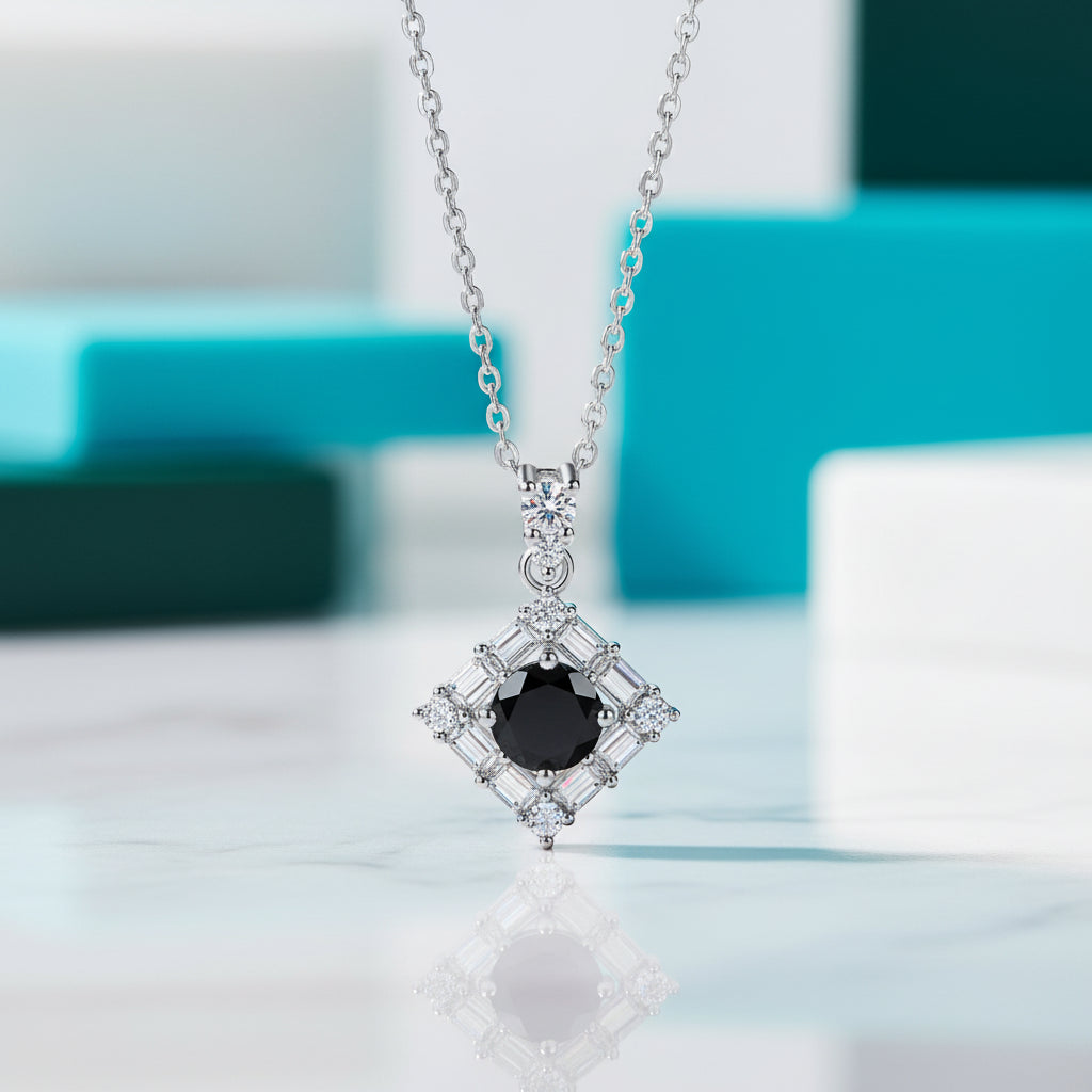 1.0 Ct Round Diamond Necklace-Evani Jewelry