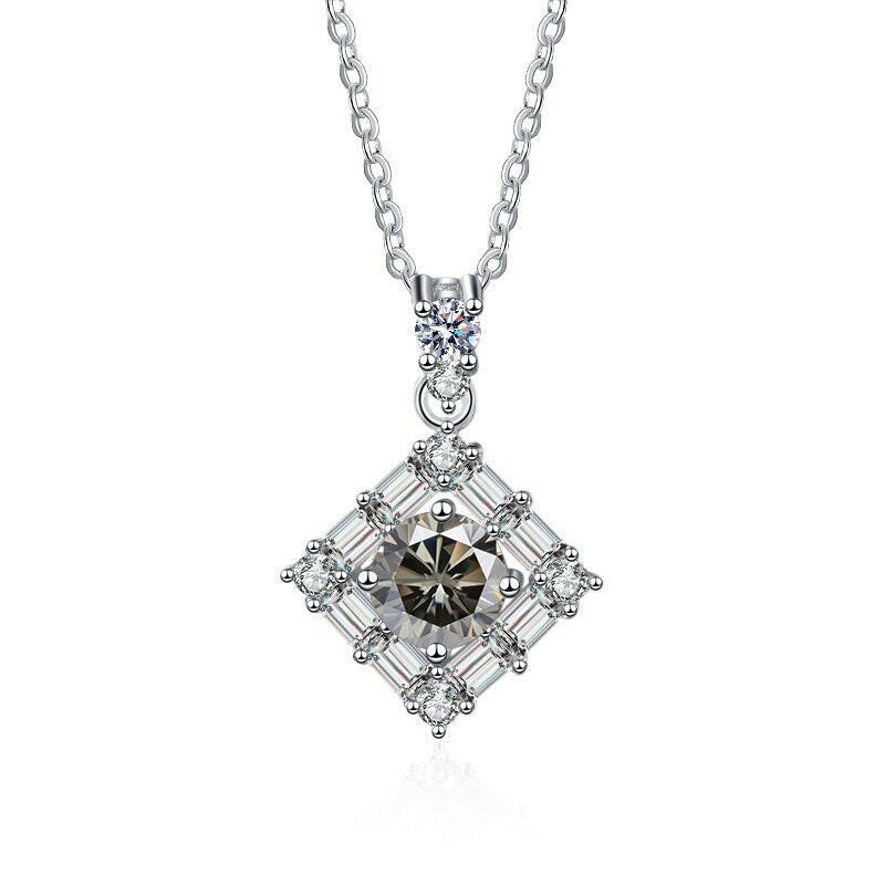 1.0 Ct Round Diamond Necklace-Evani Naomi Jewelry