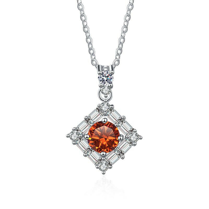 1.0 Ct Round Diamond Necklace-Evani Naomi Jewelry