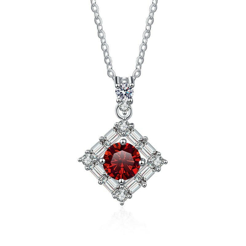 1.0 Ct Round Diamond Necklace-Evani Naomi Jewelry