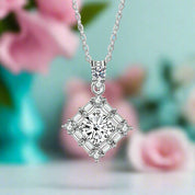 1.0 Ct Round Diamond Necklace-Evani Naomi Jewelry