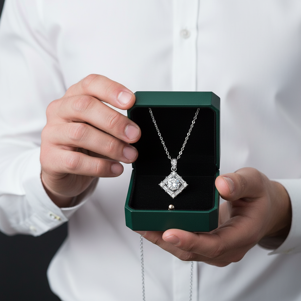 1.0 Ct Round Diamond Option Necklace