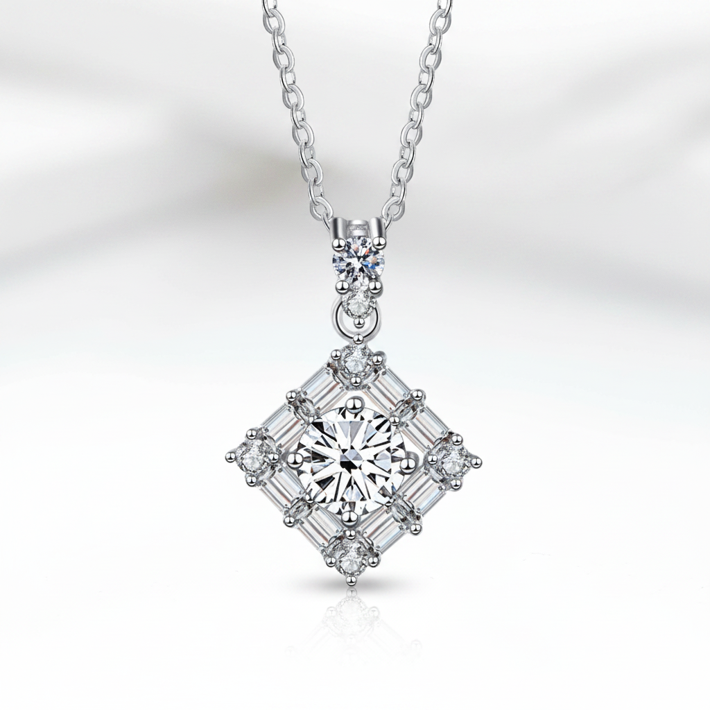 1.0 Ct Round Diamond Option Necklace