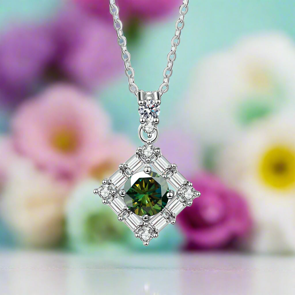 1.0 Ct Round Diamond Necklace-Evani Naomi Jewelry