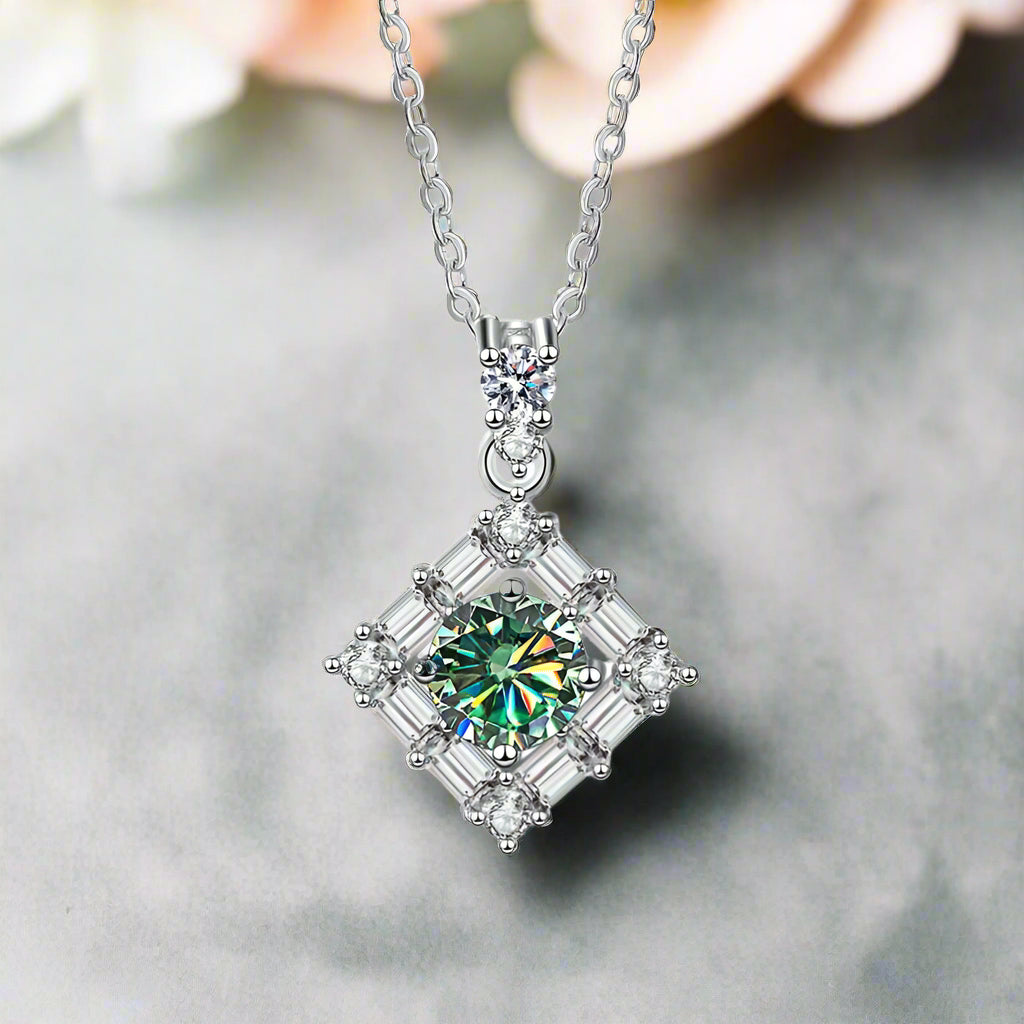 1.0 Ct Round Diamond Necklace-Evani Naomi Jewelry