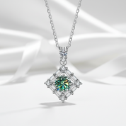1.0 Ct Round Cut Peridot Birthstone Necklace-Evani Jewelry