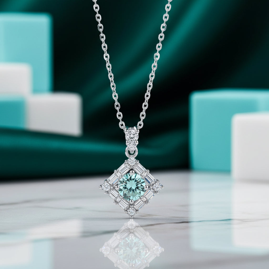1.0 Ct Round Diamond Necklace-Evani Jewelry