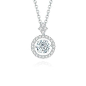 1.0 Ct Round Diamond Necklace with Twinkle Setting-Evani Naomi Jewelry