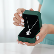 1.0 Ct Round Diamond Option Necklace with Twinkle Setting