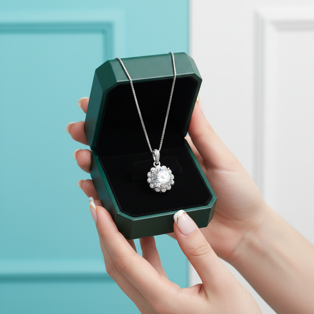 1.0 Ct Round Diamond Option Pendant Necklace