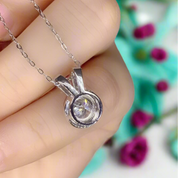 1.0 Ct Round Diamond Rabbit Shaped Pendant Necklace-Evani Naomi Jewelry