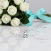 1.0 Ct Round Diamond OptionRabbit Shaped Pendant Necklace