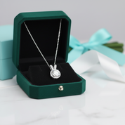 1.0 Ct Round Diamond OptionRabbit Shaped Pendant Necklace
