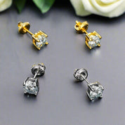 1.0 Ct Round Diamond Stud Earrings-Evani Naomi Jewelry
