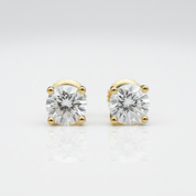 1.0 Ct Round Diamond Option Stud Earrings - Evani Naomi Jewelry