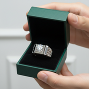 1.0 Ct Round Diamond Option Vintage Mens Ring - Evani Naomi Jewelry