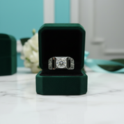 1.0 Ct Round Diamond Option Vintage Mens Ring - Evani Naomi Jewelry