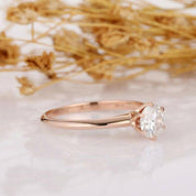 1.0 Ct Round Solitaire Diamond Engagement Ring-Evani Naomi Jewelry