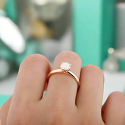 1.0 Ct Round Solitaire Diamond Engagement Ring-Evani Naomi Jewelry