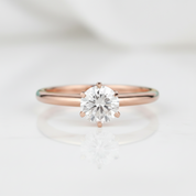 1.0 Ct Round Solitaire Diamond Option Engagement Ring - Evani Naomi Jewelry