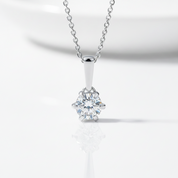 1.0 Ct Round Solitaire Diamond Option Pendant Necklace