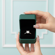 1.0 ct Princess-cut Diamond Option Solitaire Engagement Ring - Evani Naomi Jewelry