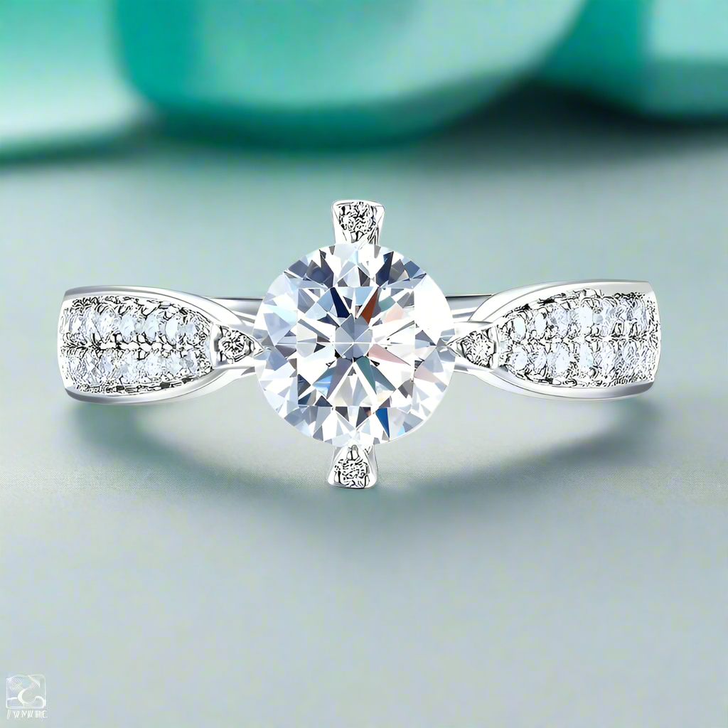 1.0 ct Round Cut Diamond Engagement Ring-Evani Naomi Jewelry