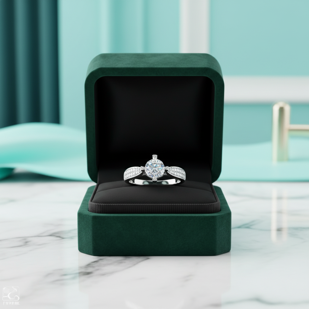 1.0 ct Round Cut Diamond OptionEngagement Ring - Evani Naomi Jewelry