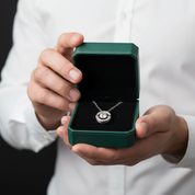1.00 ct Dancing Diamond OptionNecklace with Heart