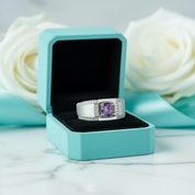 1.00 ct Alexandrite Channel Side Stones Men's Ring-Evani Jewelry